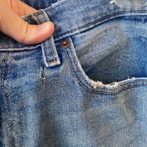 Abercrombie Ankle Straight Ultra High Rise denim 28s - Picture 3 of 4